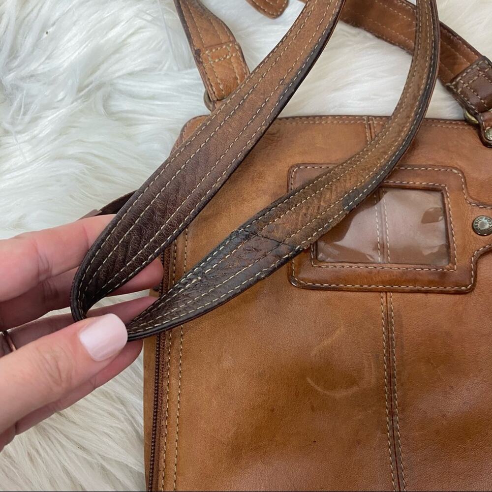 FOSSIL brown leather crossbody purse - Picture 7 of 16